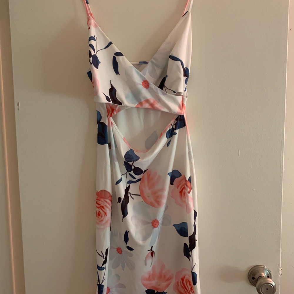 White floral dress